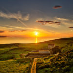 sunset ireland coast belfast
