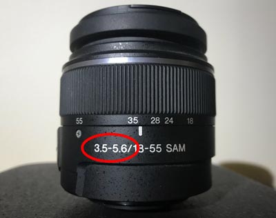 where to find aperture on lens