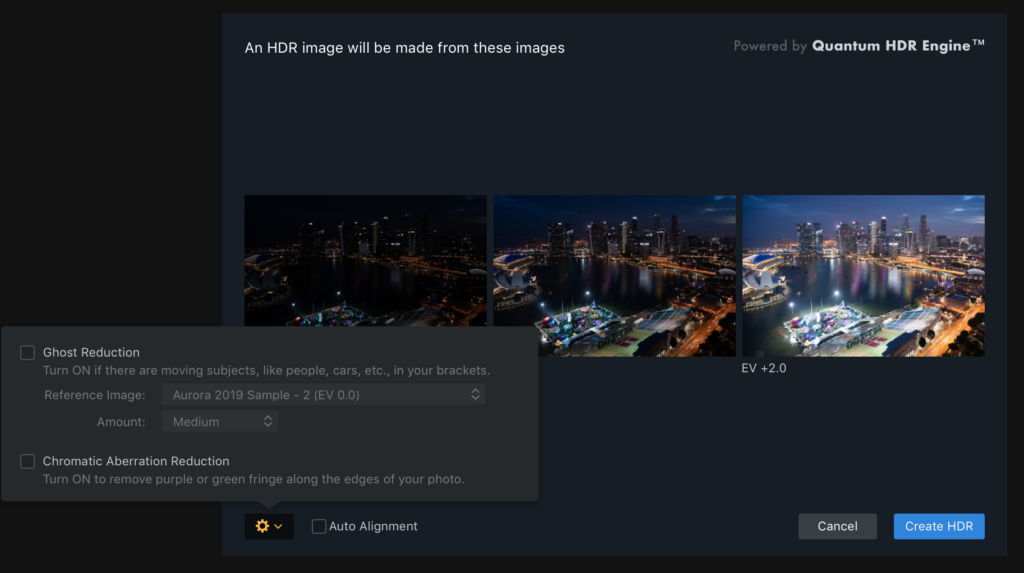 how to close a file in aurora hdr 2019