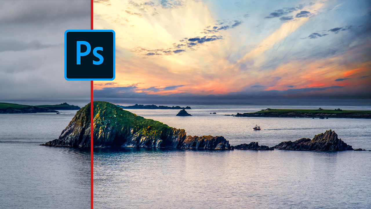 How to change a sky in photoshop beginner tutorial