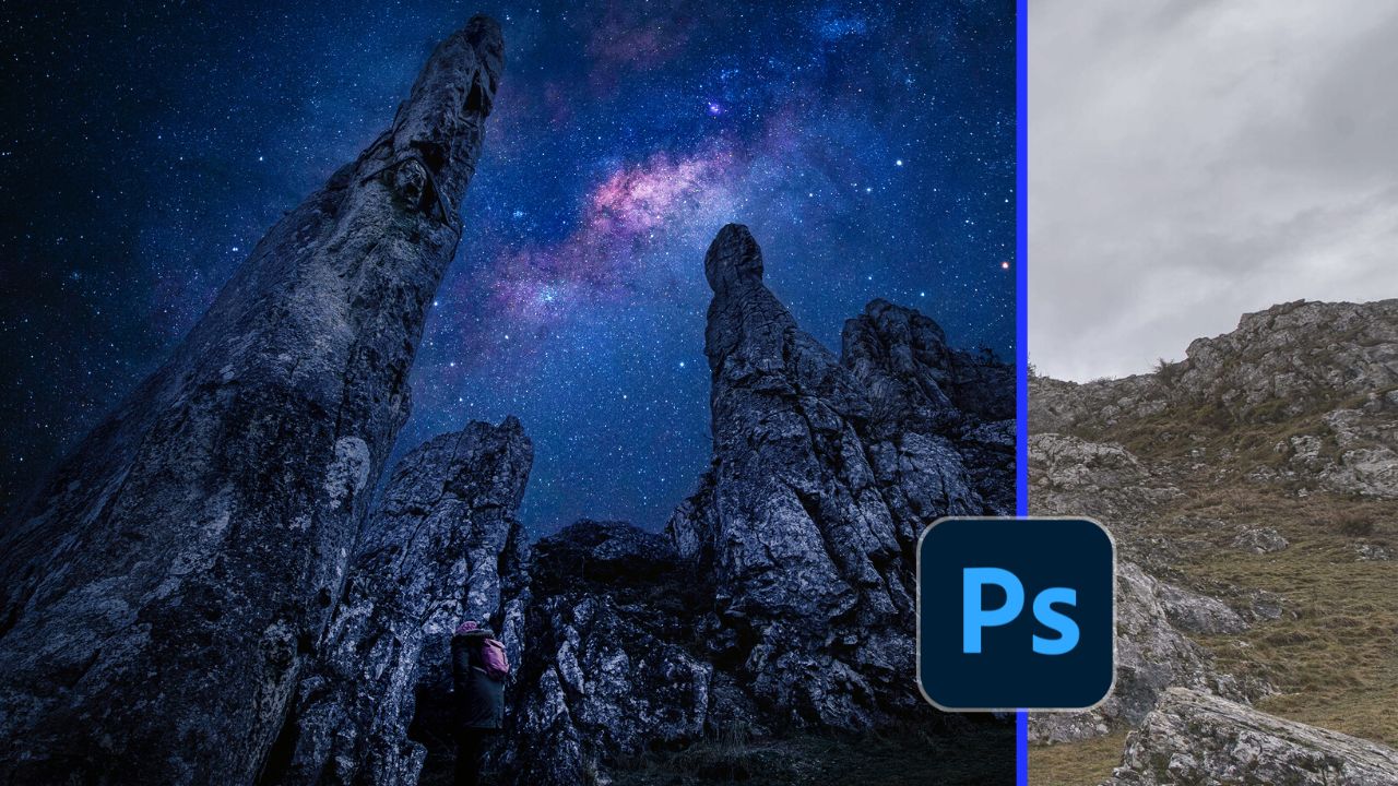 change day to night in photoshop editing tutorial